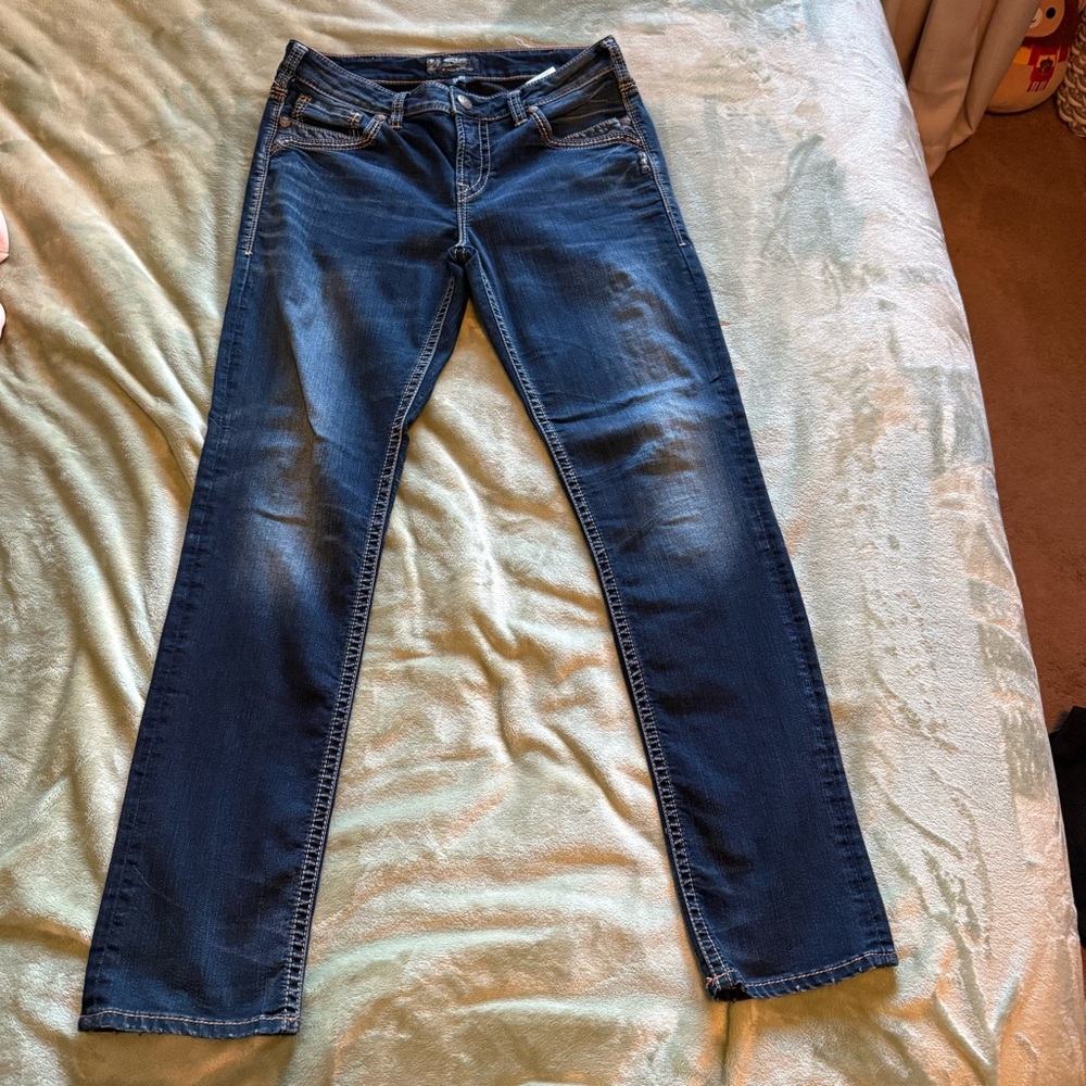 Women’s Suki High Slim Dark Blue Denim Jeans